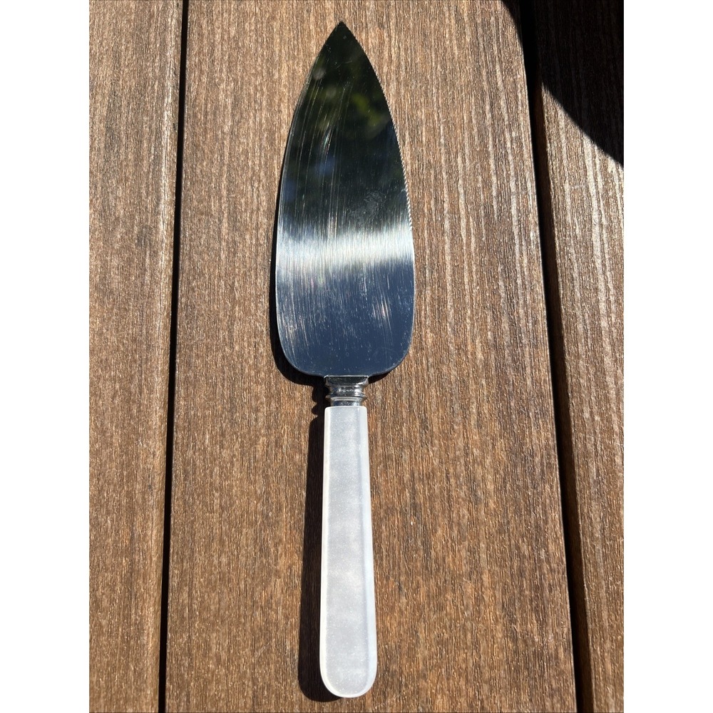 Sheffield England Wedding Cake Server Faux Mother of Pearl Handle Made in UK - Picture 2 of 2